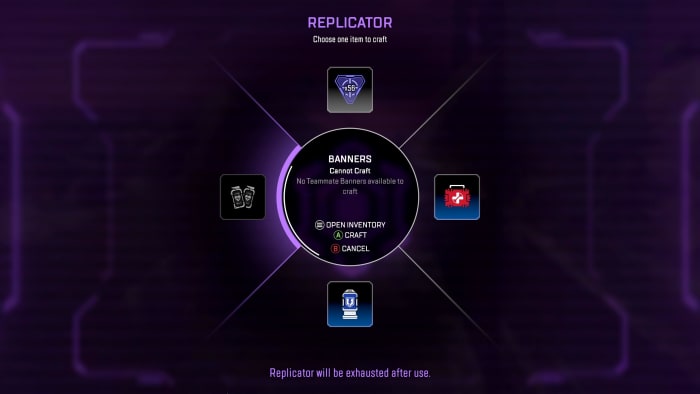 The replicators' crafting menu has been heavily pruned down in Season 20.